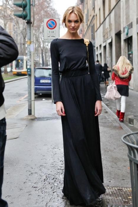 long Sukienki Maksi, Anja Rubik, Candice Swanepoel, Rosie Huntington Whiteley, Cooler Look, Outfit Trends, Maxi Robes, Miranda Kerr, Cara Delevingne