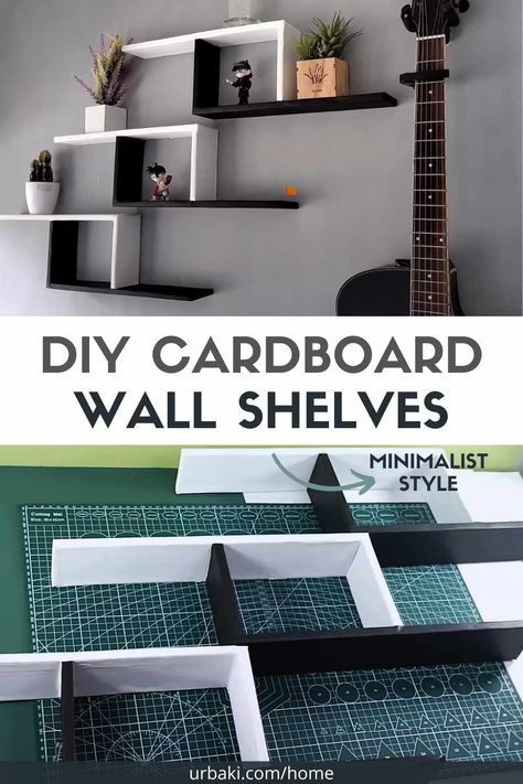 In recent years, do-it-yourself (DIY) home decor projects have gained immense popularity, and one trend that stands out is the creative use of cardboard to craft stylish wall shelves. These DIY enthusiasts have discovered the beauty of minimalist design, combining functionality with aesthetics to transform their living spaces. In this article, we'll explore the world of DIY cardboard wall shelf decor and present some innovative ideas to spruce up your home. Unleashing Creativity with... Diy Unique Shelves, Book Shelves Diy Creative Bookshelves, Cardboard Wall Decor Diy Aesthetic, Diy Cardboard Display Shelf, Cardboard Floating Shelves Diy, Cardboard Wall Shelves Diy, Diy Cardboard Wall Shelf, Diy Home Decor With Cardboard, Cardboard Shelf Diy