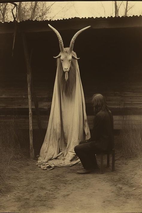 Black Phillip, Gothic Photography, Dark Forest Aesthetic, Traditional Tattoo Sleeve, Creepy Images, Gothic Aesthetic, Film Inspiration, The Exorcist, Dark Art Illustrations