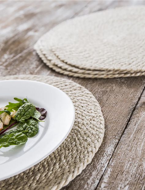 Woven Jute Set of 4 Placemats | Garden Trading Jute Placemats, Natural Placemats, White Tableware, Painting Carpet, Indoor Dining, Woven Placemats, Outdoor Table Settings, Special One, Oval Table