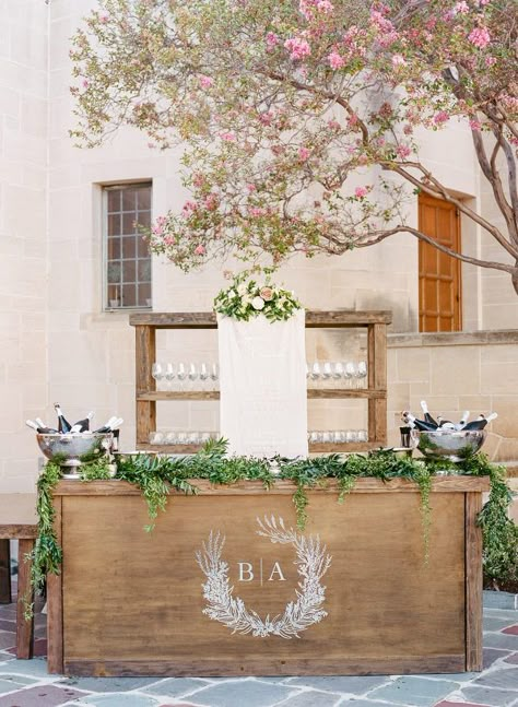 Bars At Weddings, Custom Wedding Bar, Bar For Wedding, Unique Bars, Classic Eclectic, Greystone Mansion, Bar Exterior, Event Bar, Bar Inspiration