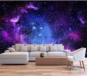 LILOKKO Custom Starry Sky Murals for Walls Large Galaxy Peel and Stick Wallpaper for Living Room Bedroom Dining Room Wall Murals Wallpaper For Living Room, Witch Cottage, Kitchens Luxury, Dining Room Wall, Wall Stickers Bedroom, Wallpaper Living Room, Wallpaper Bedroom, Dining Room Walls, Kids Wallpaper