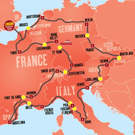 The Ultimate Europe Tour from Expat Explore takes you on a 26 day European coach adventure that spans across multiple top destinations on the continent.