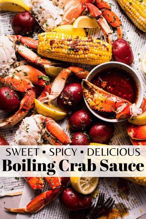 Boiling Crab Recipe Whole Shabang Sauce, Boiling Crab Recipe Whole Shabang, The Whole Shabang Recipe, Shabang Sauce Recipe, Boiling Crab Sauce, Boiling Crab Sauce Recipe, Seafoods Recipe, Copycat Boiling Crab Recipe, Seafood Boil Recipes Cajun