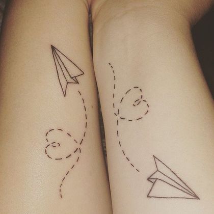 Matching Bff Tattoos, Couple Tattoos Love, Matching Best Friend Tattoos, Petit Tattoo, Shape Tattoo, Muster Tattoos, Inspiration Tattoos, Bff Tattoos, Matching Couple Tattoos