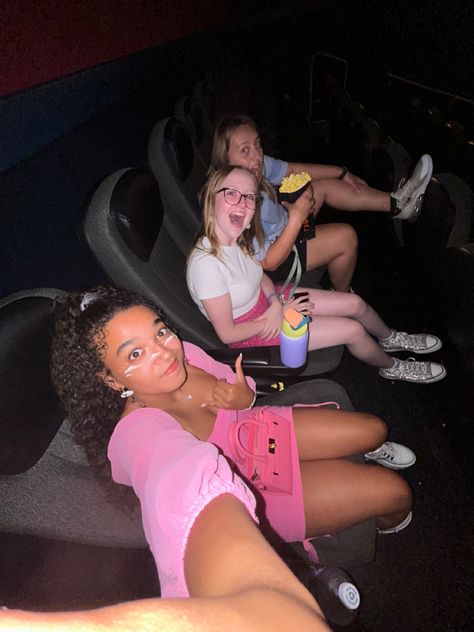 barbie movie theater outfit inspo Preppy Movie Theater, Movie Theater Pictures, Movie Theater Aesthetic Friends, Movie Theater Pics, Outfits For The Movie Theater, Movie Theater Outfits, Movie Theater Outfit Ideas, Movie Theatre, Movie Theatre Aesthetic