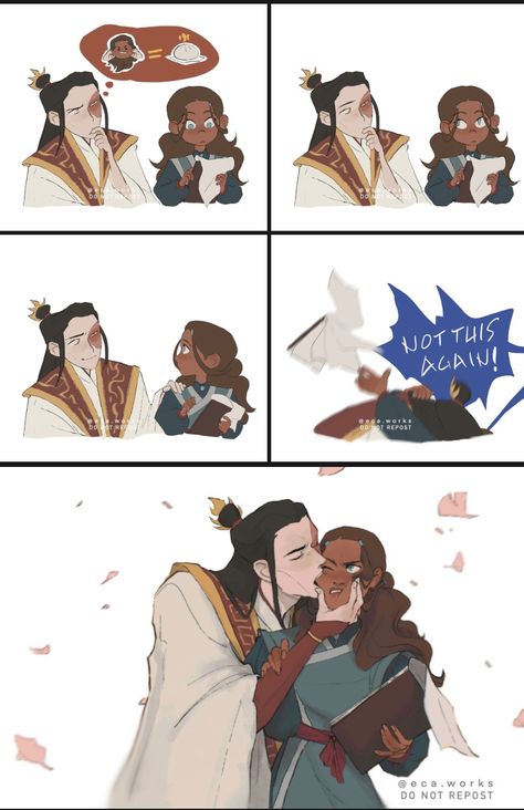 Zutara Family Fanart, Avatar Ships Fanart, Avatar The Last Airbender Zutara, Zutara Fanart Couple, Avatar Zuko X Katara, Cartoon Ships Fan Art, Zutara Fanfiction Wattpad, Katara X Zuko Fan Art, Avatar The Last Airbender Ships