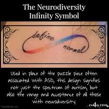 Define Normal Tattoo, Neurodiverse Tattoo, Different Not Less Tattoo, Neurodivergent Tattoos, Neurodivergent Tattoo Ideas, Add Tatoos, Neurodivergent Tattoo, Neuro Diversity, Themed Tattoos