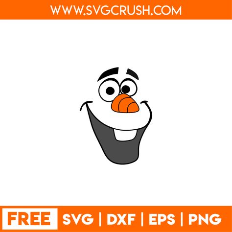 Olaf Svg File Free, Olaf Shirt Vinyl, Olaf Svg Free, Olaf Stencil, Snowman Face Svg Free, Frozen Svg Free, Disney Characters Svg, Pokemon Birthday Invites, Disney Masks