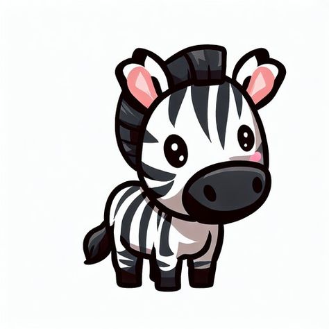 Cute zebra Zebra Drawing Easy, Zebra Doodle, Cute Zebra Cartoon, Baby Zebra Drawing, Zebra Tattoos, Zebra Clipart, Zebra Cartoon, Zebra Drawing, Zebra Illustration