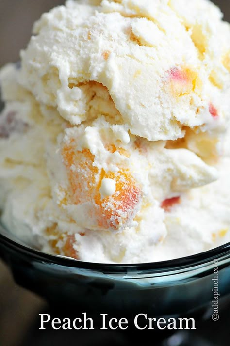 Peach Ice Cream Recipe, Homemade Ice Cream Recipes Machine, Homemade Peach Ice Cream, Best Homemade Ice Cream, Ice Cream Recipes Machine, Cuisinart Ice Cream Maker, Cuisinart Ice Cream, Peach Ice Cream, Ice Cream Maker Recipes