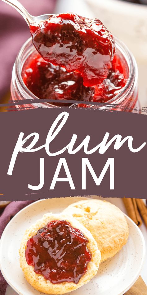 Canning Plums, Pineapple Chili, Easy Jam Recipe, Plum Butter, Plum Jam Recipes, Easy Jam, Buttered Toast, Plum Recipes, Berry Recipes