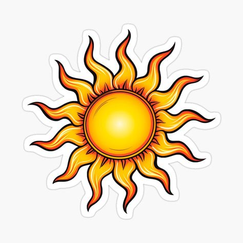 Get my art printed on awesome products. Support me at Redbubble #RBandME: https://www.redbubble.com/i/sticker/Sun-Shape-01-by-nataliamartini/157681962.EJUG5?asc=u Sun Cutout, Sun Decal, Sun Tan Stickers, Sun Sticker Printable, Sun Clip Art, Bullet Journal Diy, Sun Tattoo, Printable Stickers, Science Poster