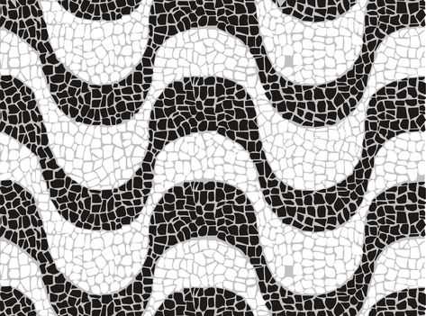 Brazilian Flowers Vector | You’ve probably seen the wavy black and white-patterned sidewalks ... Bossa Nova, Landscape Artist, Art Furniture, Landscape Architecture, Textures Patterns, Rio De Janeiro, Geometric Tattoo, Brazil, Mosaic