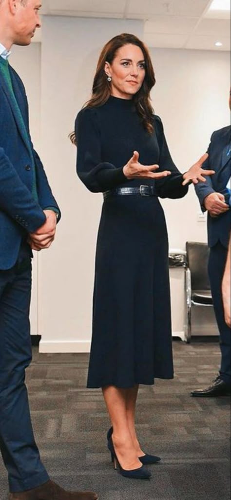 British Royals Fashion, British Royal Fashion, Princess Kate Outfits, Catherine Middleton Style, Kate Middleton Pencil Dress, Kate Middleton Long Sleeve Dress, Kate Middleton Winter Style, Kate Middleton Fashion, Kate Middleton Black Dress