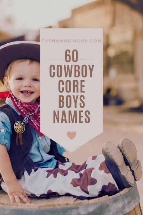 Dust off your boots, cinch up your saddle, and get ready to embark on a journey through the heart of cowboy country with our collection of Cowboy Core Inspired Boys Names. Whether you’re dreaming of wide-open spaces or seeking to capture the American West’s rugged charm click through to discover this cool names… Cowboy Names For Boys, Country Baby Boy Names, American Boy Names, Country Boy Names, Cowboy Names, Country Baby Boy, Unique Baby Boy Names, Modern Cowboy, American Frontier