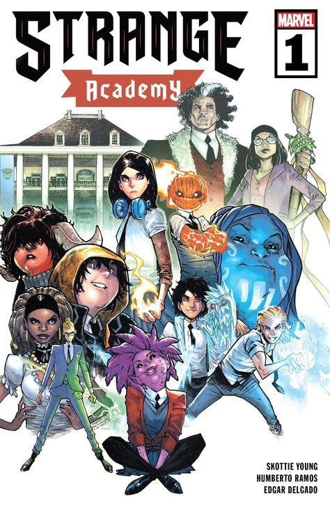 Strange Academy Vol 1 1 | Marvel Database | Fandom Strange Academy, Daimon Hellstrom, Brother Voodoo, Marvel News, Skottie Young, The Ancient One, Univers Marvel, Bd Comics, Comic Shop