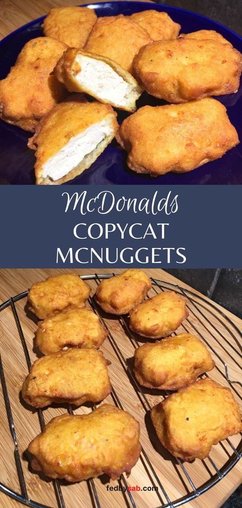 Best Chicken Fried Chicken, Mcnuggets Recipe, Nugget Recipes, Crispy Chicken Nuggets, Chicken Fried Chicken, Mcdonalds Chicken, Chicken Mcnuggets, Homemade Chicken Nuggets, Moist Chicken