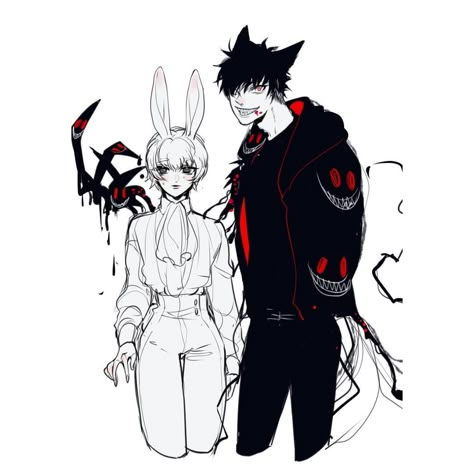 Au Story Ideas, Hoodie Outfit Drawing, Fairytale Oc, Rabbit Character Design, Wolf And Bunny, Bunny And Wolf, K Drawing, Wolf Rabbit, Bunny Oc