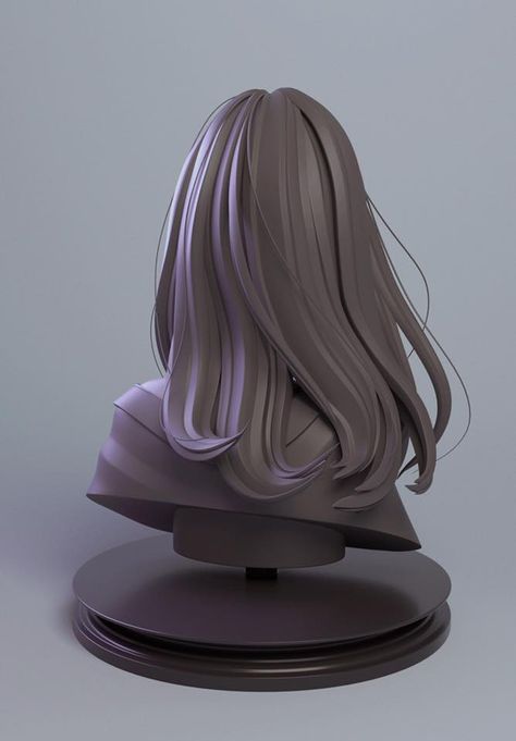 Blender Hair, Zbrush Hair, 3d Hair, Zbrush Models, Sculpting Tutorials, Hair Clay, Zbrush Tutorial, Digital Sculpting, Digital Sculpture