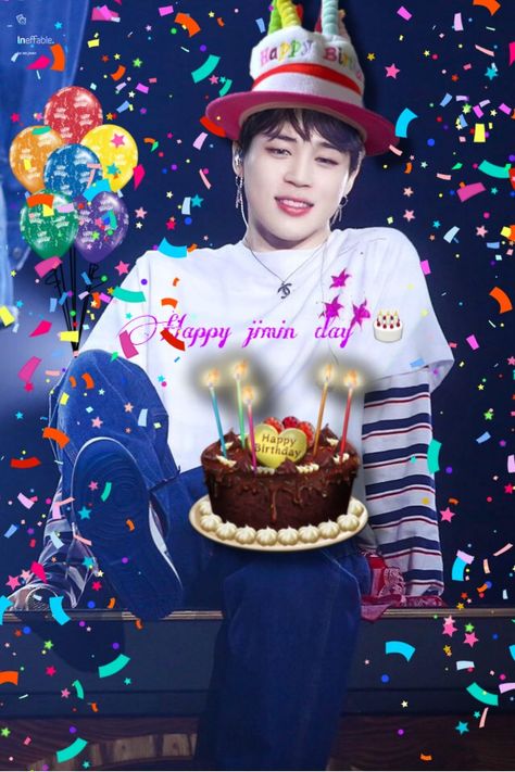 Jimin Birthday Pic, Jimin Birthday, Happy Late Birthday, Birthday Love, Happy B Day, Bts Jin, Mochi, Bts Jimin, Park Jimin