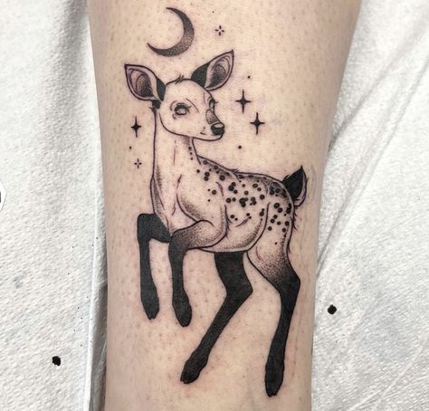 Fawn Tattoo, Cow Tattoo, Petit Tattoo, Deer Tattoo, Rabbit Tattoos, Creepy Tattoos, Cute Little Tattoos, Spooky Tattoos, Tattoo Style Drawings