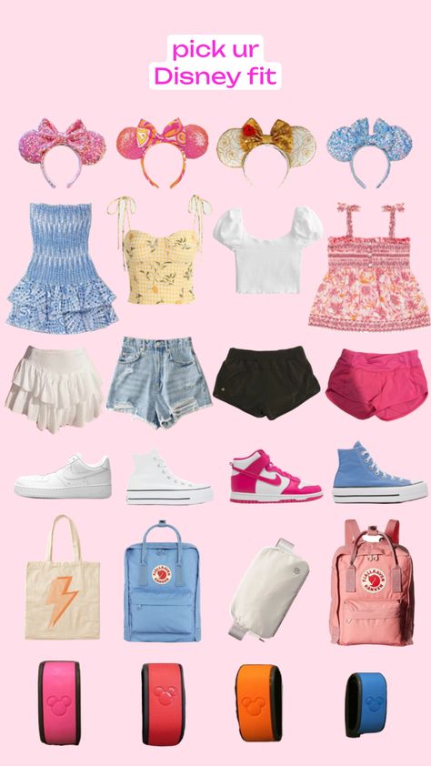 Preppy Disney Outfit Ideas, Pick A Outfit Preppy, Disney World Outfits Preppy, Preppy Outfits For Disney, Disney Outfits Adults, Preppy Pick Your Outfit, Disney World Character Outfits, Aesthetic Bday Outfits, Pick Ur Fit