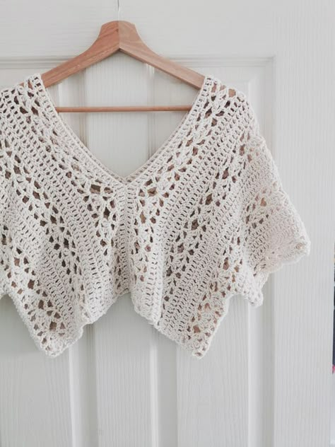 Crochet Shirt Pattern, Modern Haken, Crochet Tee, Mode Crochet, Crochet Vest Pattern, Crochet Bolero, Crochet Tops Free Patterns, Kawaii Crochet, Crochet Summer Tops