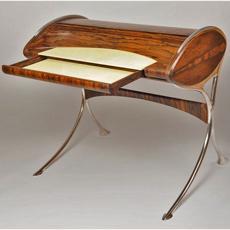 Marc Fish's l'Orchidee desk Summer Deco, Unique Desks, Deco Furniture, Art Deco Furniture, Interior Deco, Desk Design, Furniture Maker, Beautiful Furniture, Art Deco Design