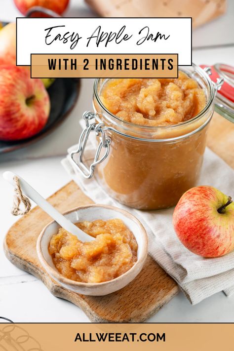 🍎✨ Make Easy Apple Jam with just 2 simple ingredients! This homemade apple sauce is sweet, smooth, and perfect for spreading on toast, adding to yogurt, or as a topping for desserts. Ready in under an hour, it’s a great way to enjoy the fresh taste of apples all year round. Ideal for quick recipes and homemade preserves! 🍯 #AppleJam #HomemadeAppleSauce #EasyRecipes #TwoIngredients #QuickCooking #HealthySnacks #HomemadePreserves Apple Jam Recipe, Homemade Apple Sauce, Homemade Preserves, Banana Apple Smoothie, Easy Apple Cake, Sweet Smoothies, Homemade Apple Cider, Apple Jam, Homemade Applesauce