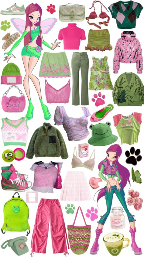 #winxclub #roxy Winx Club Clothes, Roxy Winx Club Aesthetic, Roxy Winx Club, Winx Club Roxy, Winx Roxy, Club Look, Disney Inspired Outfits, Fairy Clothes, Fandom Outfits