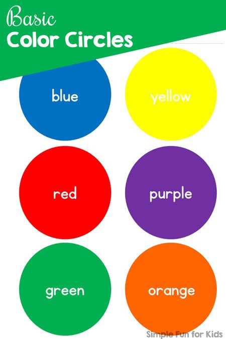 Simple basic color circles printable to practice color recognition, color sorting, color words, etc. Great for different learning activities for toddlers, preschoolers, and kindergarteners. Makeup Knowledge, Folding Books, Learning Activities For Toddlers, Preschool Number Worksheets, English Worksheets For Kindergarten, Color Words, Learning Binder, Preschool Colors, My Colors