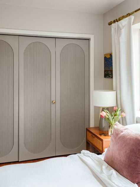 Basement Tv Rooms, Closet Door Makeover, Dressing Design, Bifold Closet Doors, Georgia Homes, Diy Closet, Door Makeover, Closet Bedroom, Bifold Doors