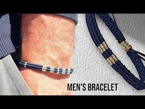 Men's Macrame Bracelet /step by step tutorial / #unisex #bracelet - YouTube