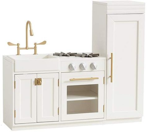 Chelsea All-in-One Kitchen, Simply White multifunction play center. stove, oven and refrigerator with tons of interactive opportunities #kids #play #room #shopping affiliate Best Play Kitchen, Toddler Play Kitchen, Wooden Play Kitchen, Big Kids Room, First Kitchen, Playroom Furniture, Simply White, Toddler Play, Neutral Nursery