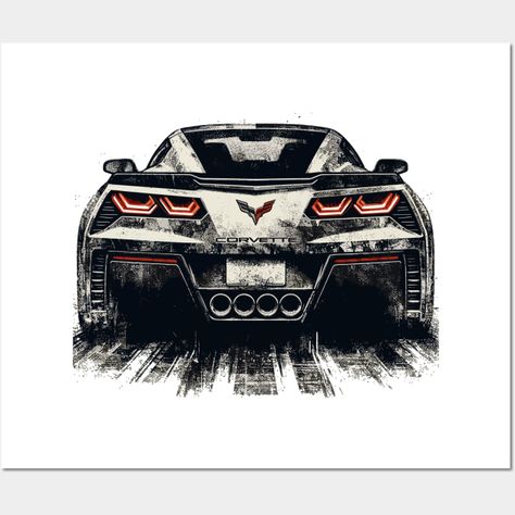 "Chevy Corvette" - Experience the thrill of the open road with the iconic Chevy Corvette, a symbol of American performance and style, perfect for enthusiasts who crave the exhilarating blend of speed, precision, and timeless design on every drive. -- Choose from our vast selection of art prints and posters to match with your desired size to make the perfect print or poster. Pick your favorite: Movies, TV Shows, Art, and so much more! Available in mini, small, medium, large, and extra-large depen Corvette Svg Free, Corvette Poster, Colorado Artwork, Corvette Art, Art Deco Car, Cartoon Cars, Camaro Car, Bike Drawing, Corvette C5