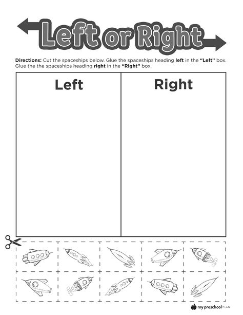 Left and Right Printable Pack — My Preschool Plan Left And Right Worksheets, Words Kindergarten, Positional Words Kindergarten, Positional Words Activities, Positional Words, Worksheet For Preschool, Preschool Planning, Worksheets For Kindergarten, Kindergarten Worksheets Printable