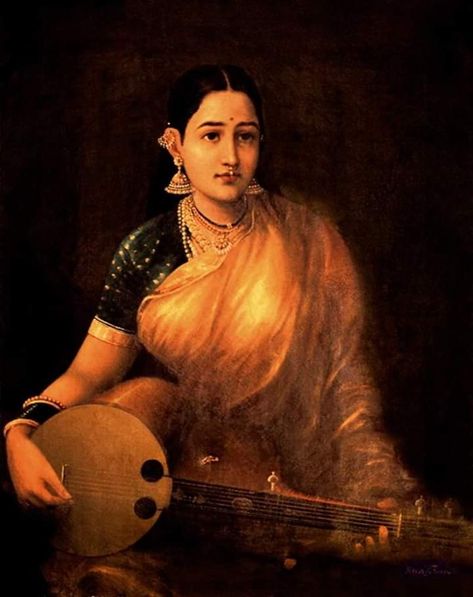 Brown Oil Painting, Ravivarma Paintings, Famous Art Paintings, Ravi Varma, Raja Ravi Varma, Indian Traditional Paintings, Indian Illustration, Spiritual Paintings, Indian Art Gallery