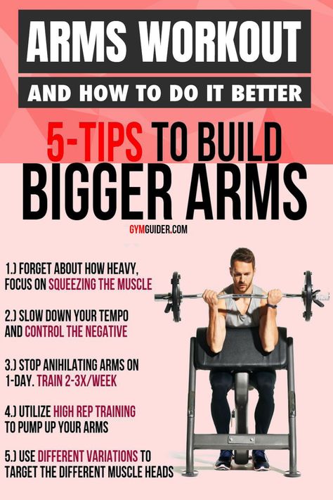 Weight Chart For Men, Arms Workout, Gym Workout Chart, Bigger Arms, Biceps And Triceps, Weight Training Workouts, Workout Chart, Triceps Workout, Men's Health