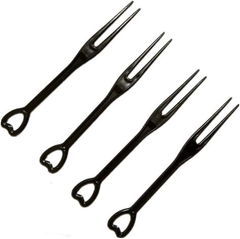 Amazon.com: mollensiuer 450Pcs 3.5" Disposable Plastic Cocktail Picks Fruit Cake Dessert Tasting Appetizers Forks Stick for Wedding Party Supplies (Black) : Home & Kitchen Cocktail Appetizers, Cocktail Picks, Fruit Cocktails, Richard Madden, Wedding Party Supplies, Dessert Appetizers, Gardening Fork, Black Cocktail, Fruit Cake