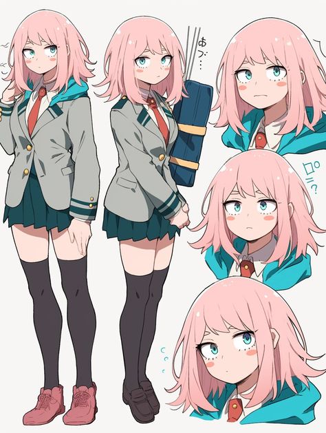 Mha Girl Characters, My Hero Academia Hairstyles, Oc My Hero Academia Girl, Mha Style, Mha Character Base, Mha Base, Oc Manga, Anime Tutorial, Hero Costumes