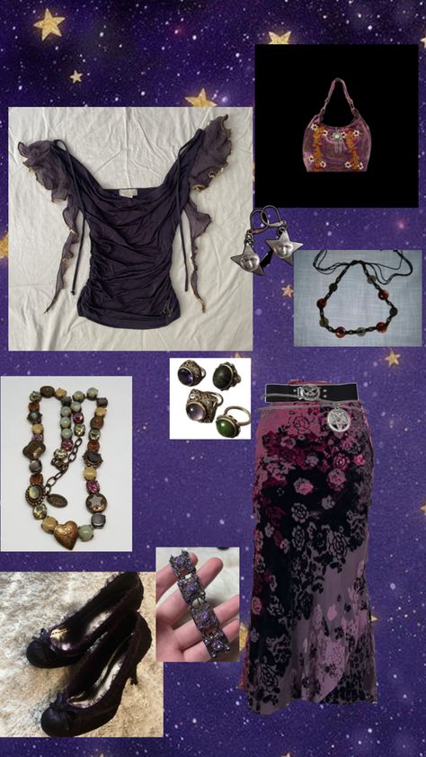 whimsigoth outfit outfit inspo goth whimsical hippie Esoteric Outfit, Whimsi Gothic Outfits, Hippy Goth Outfits, Whimsigoth Inspiration, Wimsey Goth Outfit, Whismgoth Outfits, Whimsigothic Style, Corp Goth Outfits, Hippie Goth Aesthetic