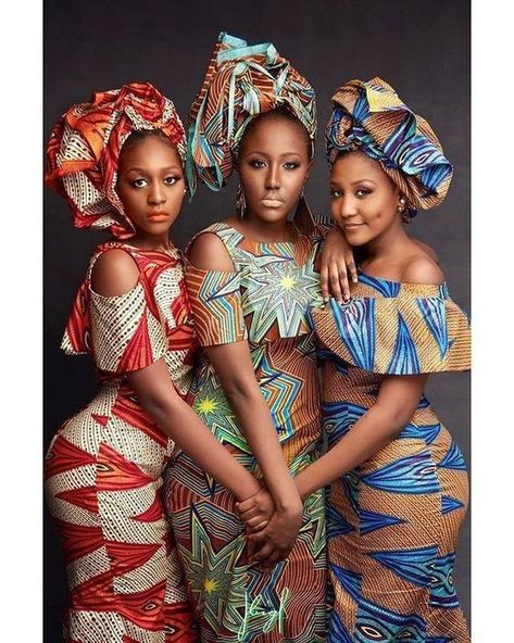 African Dolls! Style Africain, Afrikaanse Mode, Three Women, Aso Ebi Styles, African Inspired Fashion, African Print Dresses, African Fashion Women, Africa Fashion, Aso Ebi