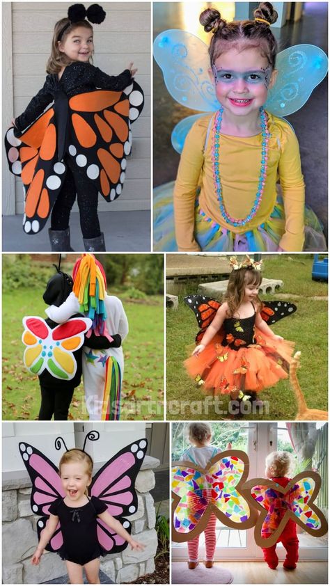 Toddler Butterfly Costume Diy, Diy Butterfly Costume Kids, Butterfly Costume Kids Diy, Butterfly Costume Diy, Costume Diy Ideas, Toddler Butterfly Costume, Butterfly Costume Kids, Diy Butterfly Costume, Girls Butterfly Costume