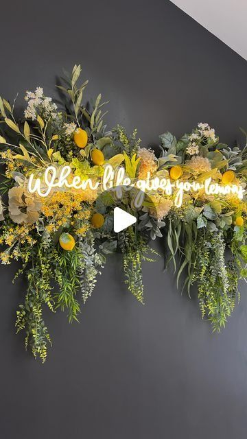 Floral Signs Wall Art, Italian Backdrop Ideas, Flower Wall Installation, Floral Wall Wedding, Tuscan Summer, Louis Prima, Olive Wedding, Brand Activations, Green Interior Design