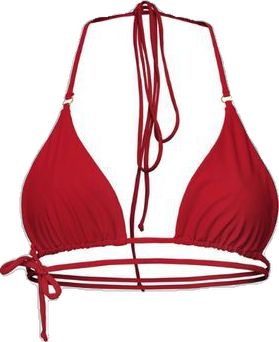 Minimalistic red strappy bikini top and red tie side bikini bottom Swimwear Aesthetic, That Day, Tan Lines, Beach Holiday, Streetwear Women, Tanning, Gold Hardware, Cute Outfits, Street Wear