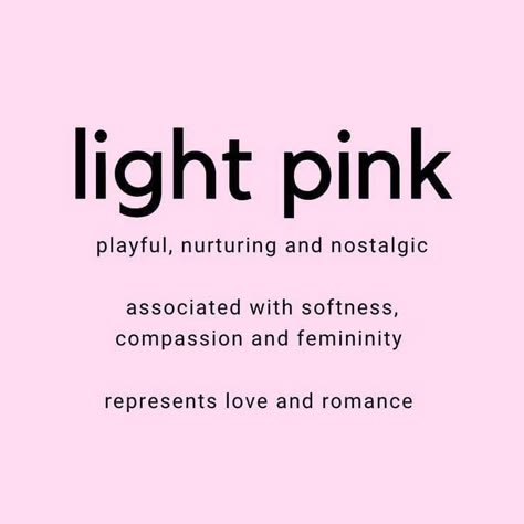 Pink Person Meaning, Pink Psychology, Pink Meaning, Color Meaning Personality, Colour Symbolism, Pink Personality, Pink Color Chart, Psychology Color, Vibrant Academia