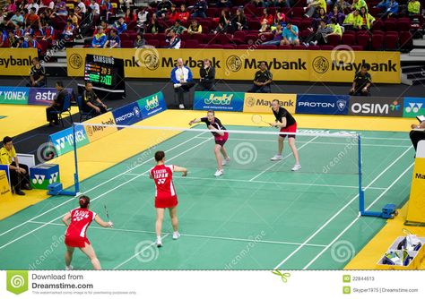 Women Doubles Badminton. Image of the women doubles pair of Christinna Pedersen #Sponsored , #sponsored, #Sponsored, #Badminton, #Women, #Christinna, #Image Badminton Malaysia, Badminton Doubles, Stock Photos Woman, Badminton, Tennis Court, Basketball Court, Photo Image, Editorial, England