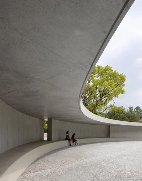 Japanese Cemetery, Contemplation Space, Architect Office, Green Roof System, Dorm Design, Aging Population, Fukuoka Japan, Studios Architecture, Japanese Architecture