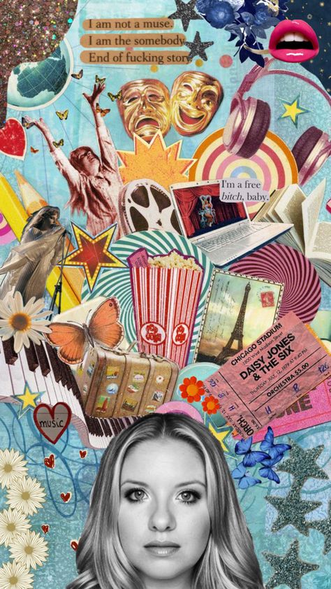 #vintage #art #wallpaper #music #vibes #manifest #creativity Collages About Yourself Ideas, Collage Of Things I Like, Personal Identity Collage, Self Portrait Ideas Art, School Club Aesthetic, Cool Collage Ideas, Collage About Yourself, Manifest Creativity, Portrait Collage Art